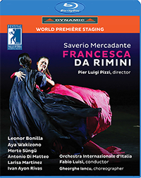 MERCADANTE, S.: Francesca da Rimini [Opera] (Festival della Valle d'Itria, 2016) (Blu-ray, HD)