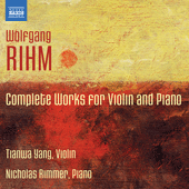 RIHM Complete Works for Violin and Piano