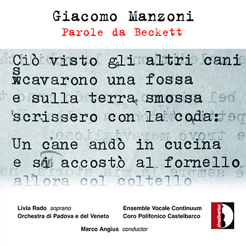 MANZONI, G.: Parole da Beckett • 10 versi di Emily Dickinson (Rado, Ensemble Vocale Continuum, Padova e del Veneto Orchestra, Angius)