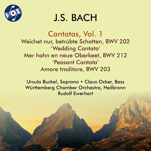 BACH, J.S.: Cantatas, Vol. 1 – BWV 202, 203, 212 (Buckel, Ocker, Württemberg Chamber Orchestra of Heilbronn, Ewerhart)