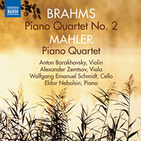 BRAHMS, J.: Piano Quartet No. 2 / MAHLER, G.: Piano Quartet