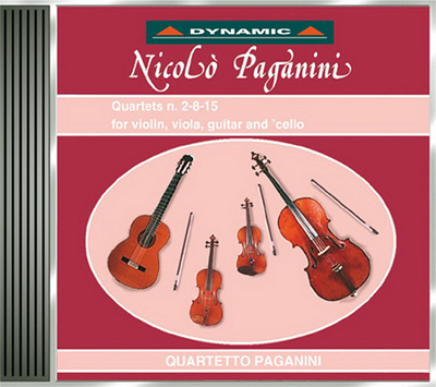 PAGANINI, N.: Quartets n. 2-8-15 for Violin, Viola, Guitar and Cello