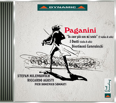 PAGANINI, N.: Introduction and Variations on Nel cor pi&ugrave; non mi sento / 3 Duets / Divertimenti Carnevaleschi