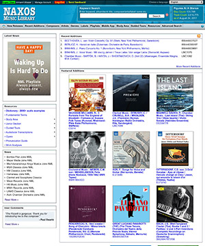 Naxos Music Library - Home