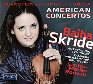 Violin Concertos - BERNSTEIN, L. / KORNGOLD, E.W. / RÓZSA, M. (American Concertos)