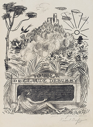Raoul Dufy (1877–1953) Tombeau de Claude Debussy (1920) | © ADAGP, Paris, 2020 | © Tombeau de Claude Debussy, Raoul Dufy/Centre Pompidou, MNAM-CCI/Georges Meguerditchian/Dist. RMN-GP