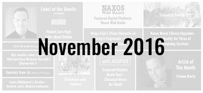 News from the Naxos Music Group - November 2016