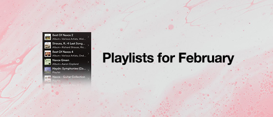 Playlists for February