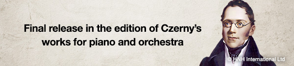 Final release in the edition of Czerny’s works for piano and orchestra