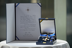 The medal of Commander of the Order of Rio Branco