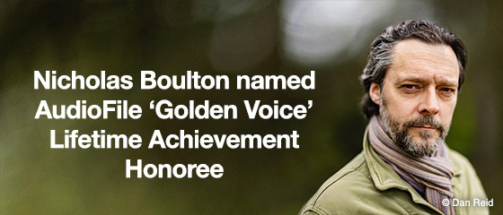 Nicholas Boulton named AudioFile ‘Golden Voice’ Lifetime Achievement Honoree