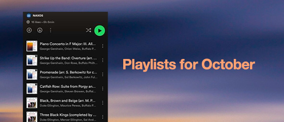 Playlists for October