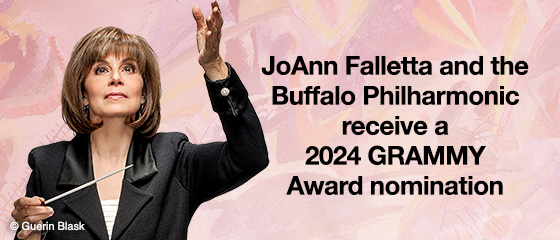 JoAnn Falletta and the Buffalo Philharmonic receive a 2024 GRAMMY Award nomination for their recording of music by Scriabin