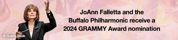 JoAnn and the Buffalo Philharmonic receive a 2024 GRAMMY Award nomination for their recording of music by Scriabin