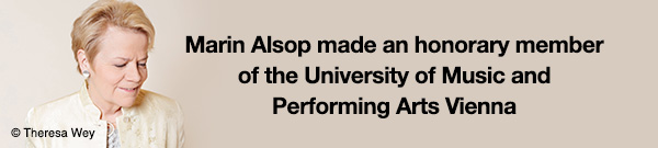 Marin Alsop made an honorary member of the University of Music and Performing Arts Vienna
