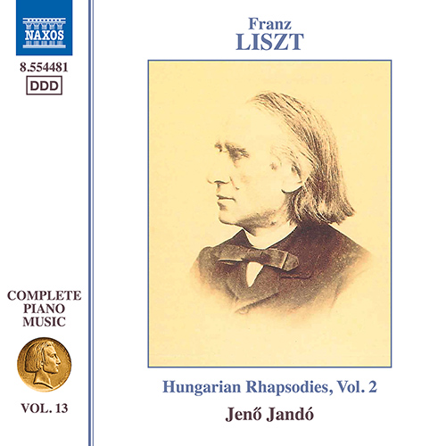	LISZT, F.: Hungarian Rhapsodies, Vol. 2 (Liszt Complete Piano Music, Vol. 13) (Jandó)