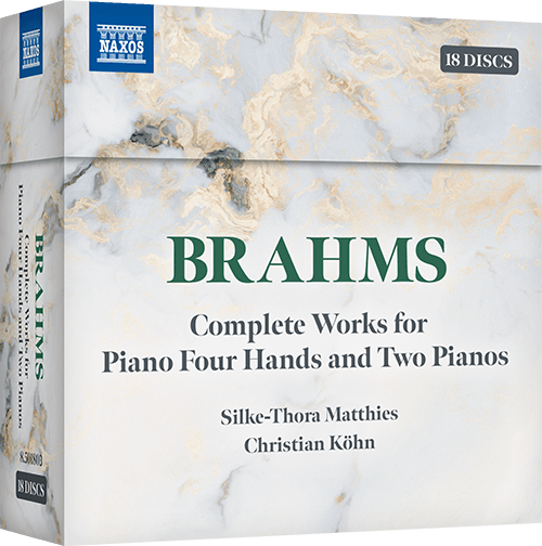 BRAHMS, J.: Complete Works for Piano Four Hands and Two Pianos (18-Disc Boxed Set)