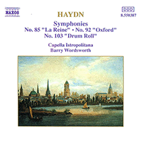 HAYDN: Symphonies, Vol. 5 (Nos. 85, 92, 103)