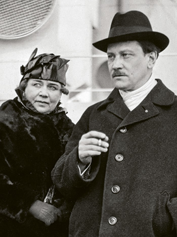 Maikki J&auml;rnefelt-Palmgren and Selim Palmgren crossing the Atlantic in 1921 by Arthur Coi