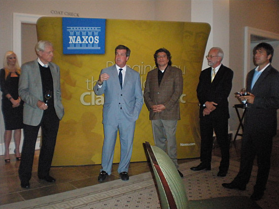 L-R: Klaus, Mayor Karl Dean, Giancarlo Guerrero, Alan Valentine (executive director of the Nashville Symphony) and Jim Selby