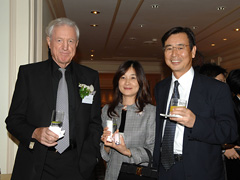 Mr. Klaus Heymann, Mrs. Yoko Sato, Mr. Hiroshi Sato (Deputy Consul General, Consulate-General of Japan in Hong Kong)
