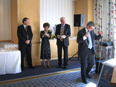 Mats Byrén (Naxos Sweden), Takako Nishizaki, Klaus Heymann, Håkan Lagerqvist (Naxos Sweden), at Malmö Hilton