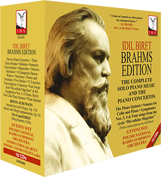 BRAHMS, J.: Solo Piano Music and Piano Concertos (Complete) (Idil Biret Brahms Edition) (16-CD Box Set)