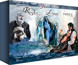 VERDI, G.: Rigoletto / La traviata / PUCCINI, G.: Tosca (3 Live Films, 1992-2010)