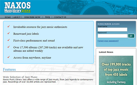 Naxos Music Library Jazz