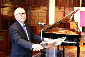 Ambassador Fred Arruda delivered his welcome speech