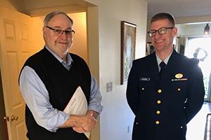 Kenneth Best (L) & Commander Adam R. Williamson (R)