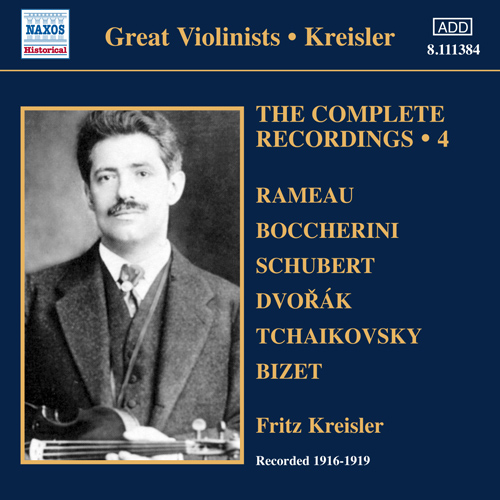 KREISLER, Fritz: Complete Recordings, Vol. 4 (1916-1919)