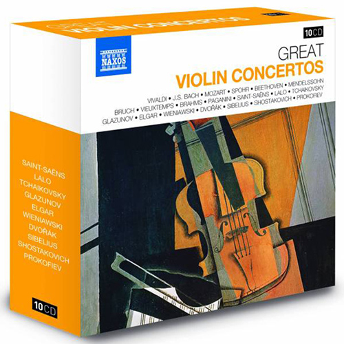 GREAT VIOLIN CONCERTOS (10-CD Boxed Set)