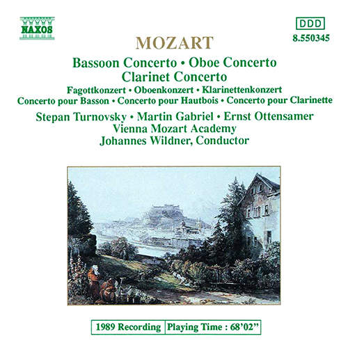 Mozart: Bassoon Concerto • Oboe Concerto • Clarinet Concerto