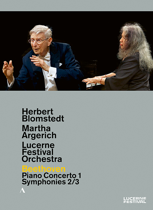 BEETHOVEN, L. van: Piano Concerto No. 1 • Symphonies Nos. 2 and 3 (Argerich, Lucerne Festival Orchestra, Blomstedt) (NTSC)