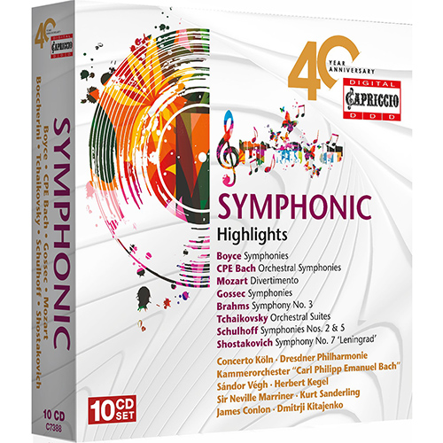 CAPRICCIO 40 YEAR ANNIVERSARY – Symphonic Highlights (10-CD Boxed Set)