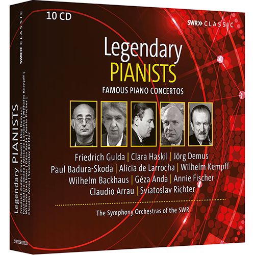 Legendary Pianists – Famous Piano Concertos (10-Disc Boxed Set)