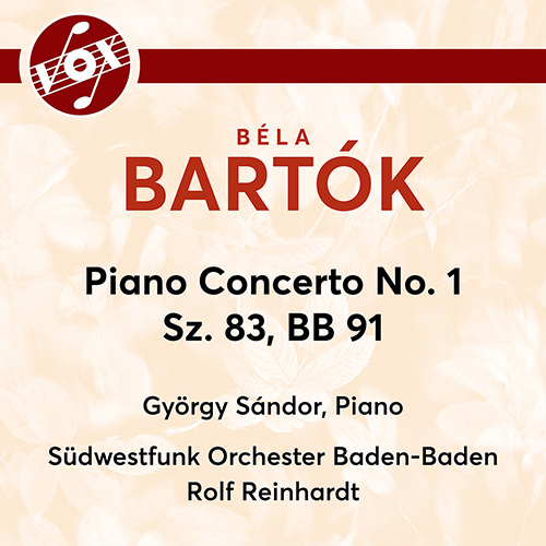 BARTÓK, B.: Piano Concerto No. 1 (Sándor, South West German Radio Symphony, Baden-Baden, R. Reinhardt)