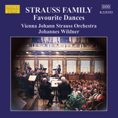STRAUSS FAMILY  Favourite Dances (Vienna  Johann Strauss Orchestra, Wildner)