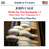 CAGE, J.: Works for 2 Keyboards, Vol. 3