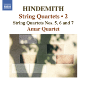 HINDEMITH, P.: String Quartets, Vol. 2 (Amar Quartet) - Nos. 5, 6, 7
