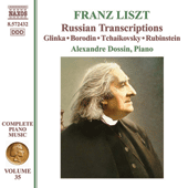 LISZT Complete Piano  Music, Vol 35 – Russian Transcriptions