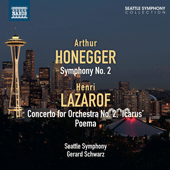 HONEGGER Symphony No 2 / LAZAROF Concerto for Orchestra No 2 ‘Icarus’