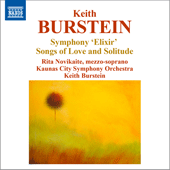 BURSTEIN, K.: Symphony, "Elixir" / Songs of   Love and Solitude (Novikaite, Kaunas City Symphony, Burstein)