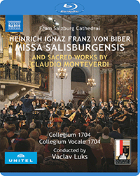 BIBER, H.I.F. von: Missa Salisburgensis / MONTEVERDI, C.: Sacred Works (Collegium Vocale 1704, Collegium 1704, Luks) (Blu-ray, HD)