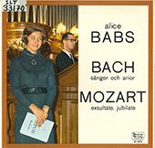 Vocal Recital: Babs, Alice - BACH, J.S. / MOZART, W.A.