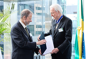 (From left to right) Ambassador Manuel Innocencio de Lacerda Santos Jr and Mr Klaus Heymann