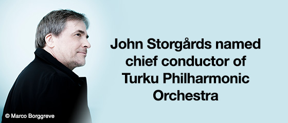 John Storg&aring;rds named chief conductor of Turku Philharmonic Orchestra