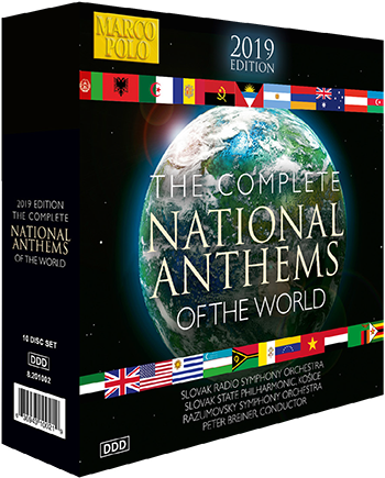 NATIONAL ANTHEMS OF THE WORLD (COMPLETE) (2019 Edition) (10-CD set)