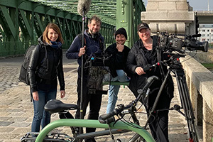 Film crew in Vienna